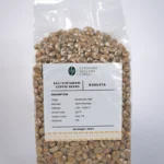 Green coffee beans from Bali Kintamani Robusta, showcasing their rich color and unique texture.