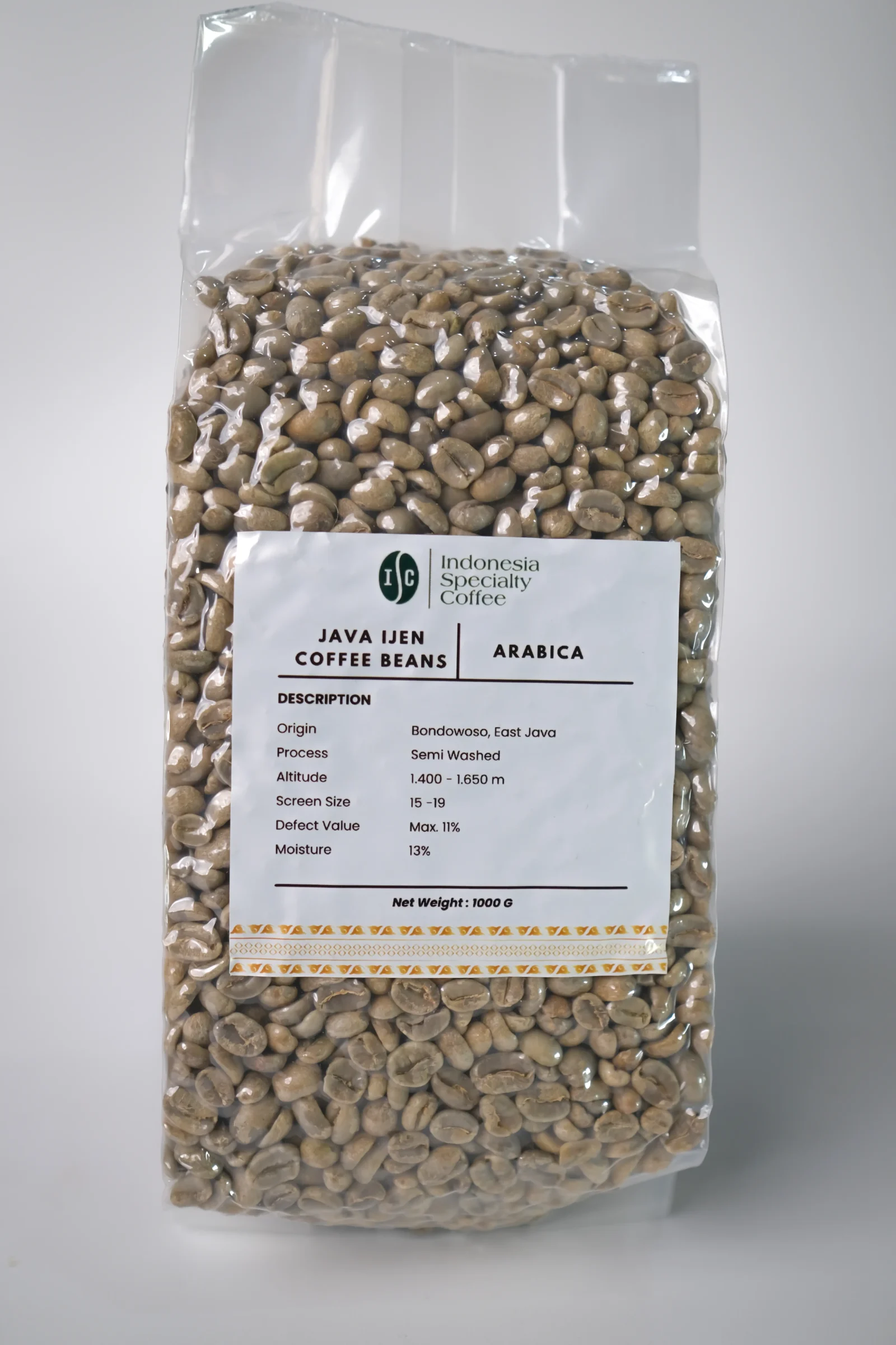Java Ijen Green Coffee Beans