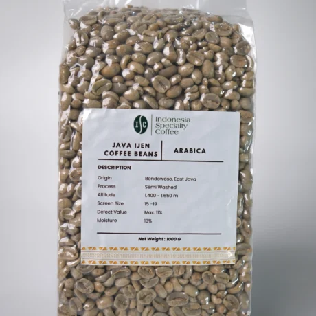 Arabica Java Ijen Green Coffee Beans