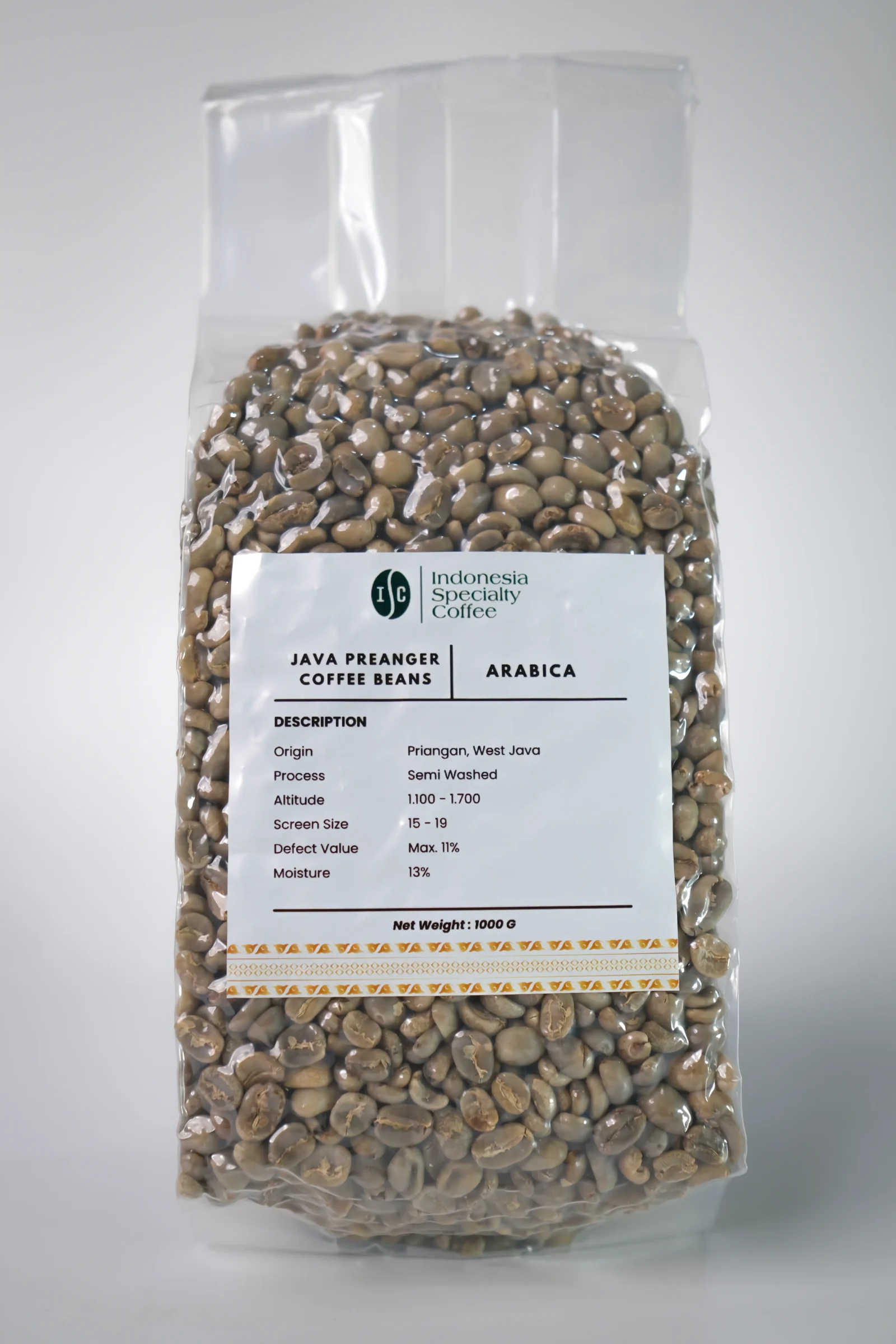 Java Preanger Green Coffee Beans