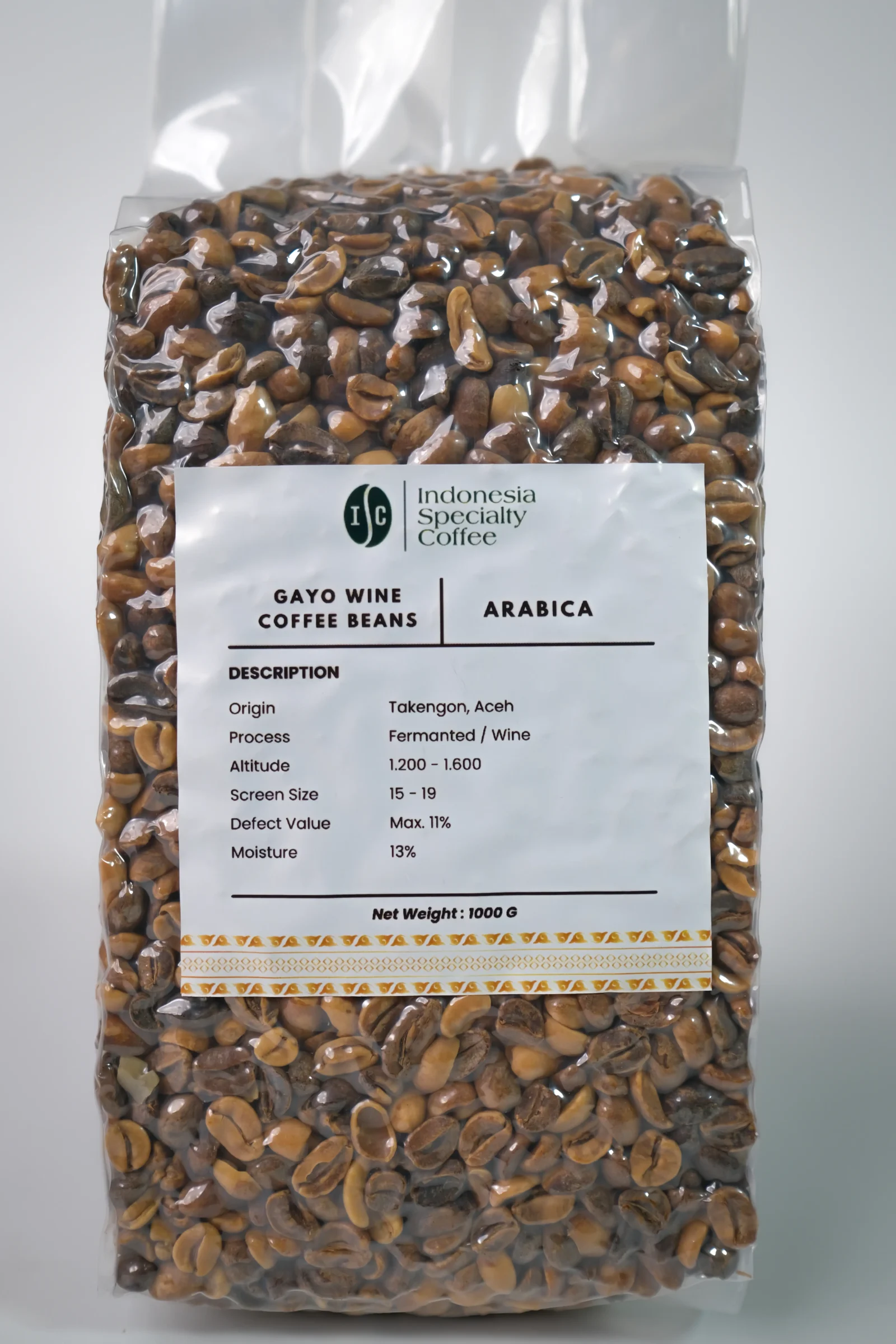 Gayo Wine Green Coffee Beans