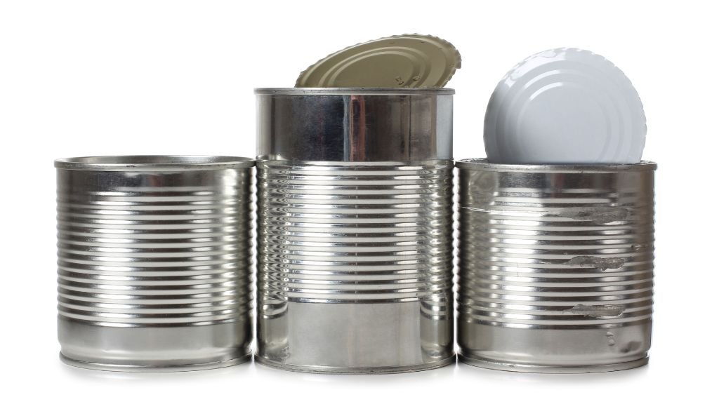 metal can, can be stored for coffee packaging