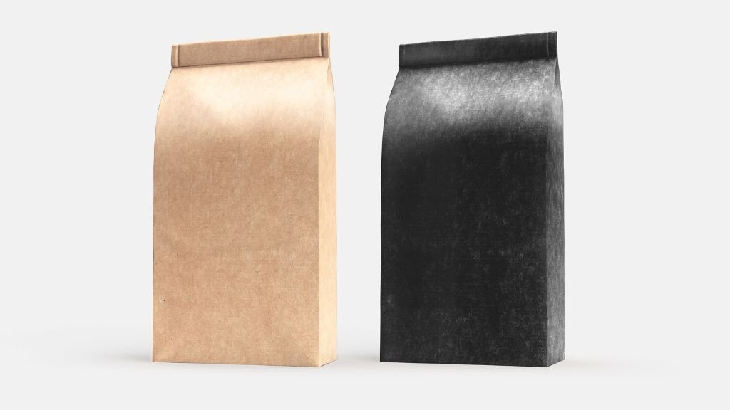 paper bag packaging for coffee beans