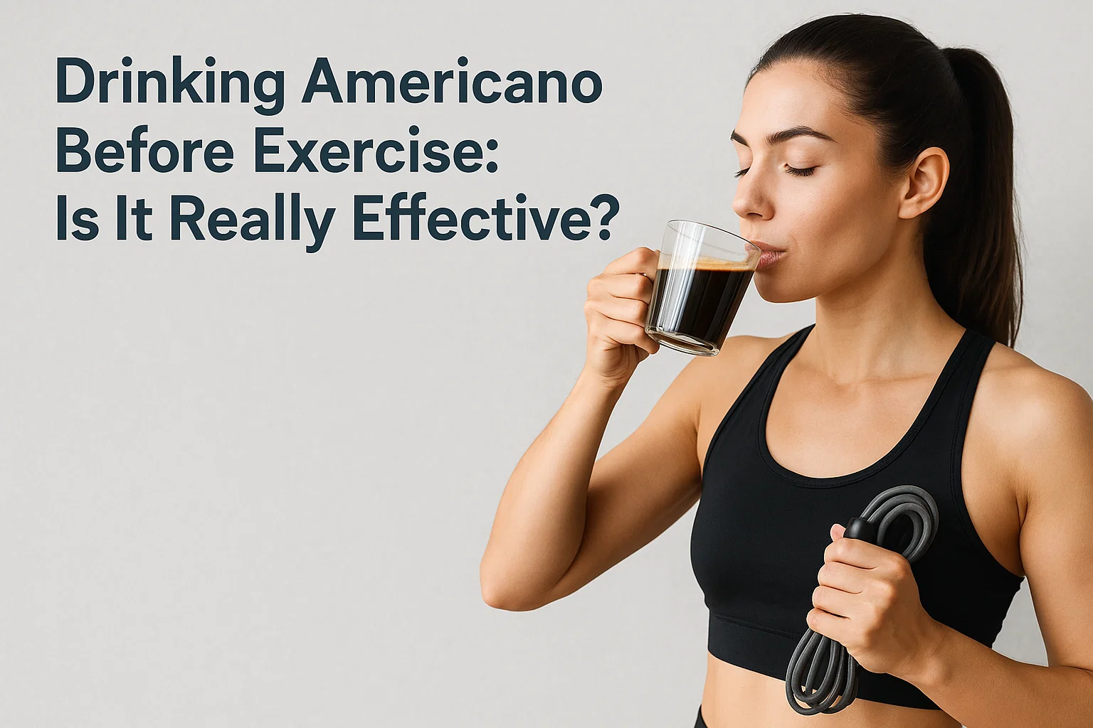 drinking americano before exercise