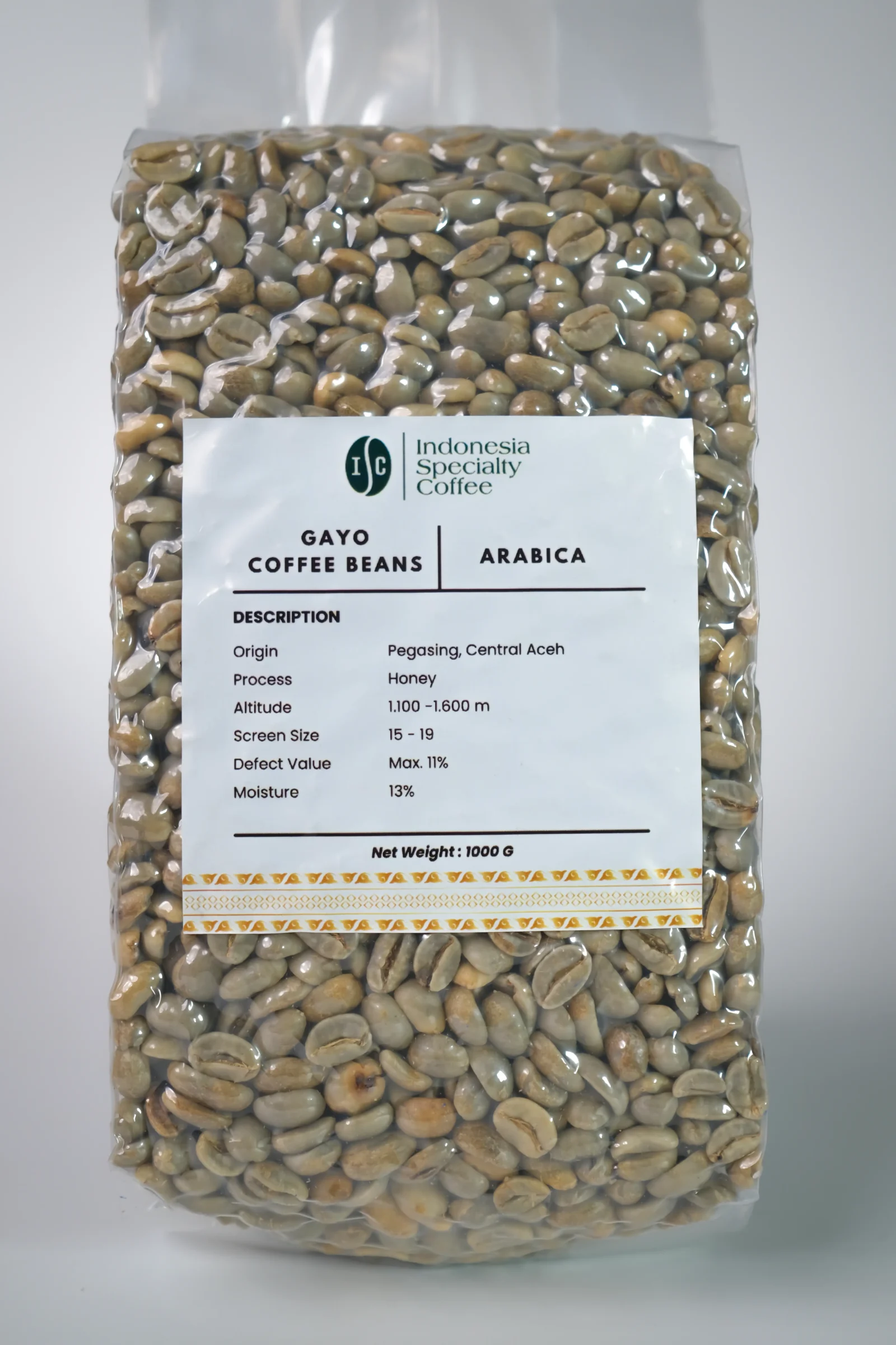 Gayo Honey Green Coffee Beans