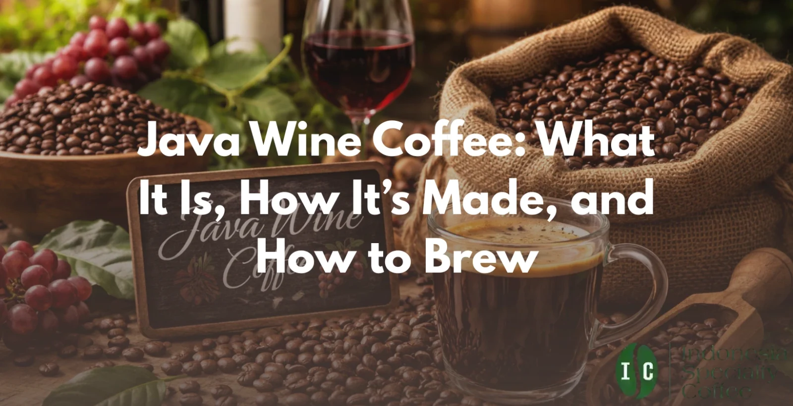java wine coffee