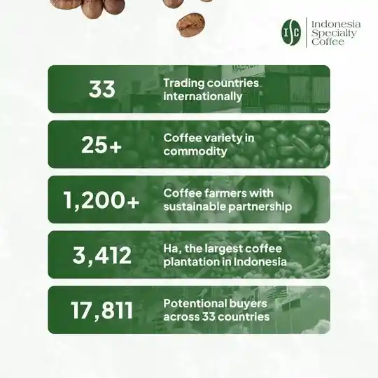 Wholesale green coffee beans — 33 trading countries, 1200+ farmer partners