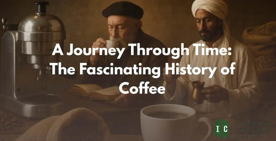 History of coffee A detailed timeline depicting the fascinating history of coffee, tracing its journey from discovery to global popularity.