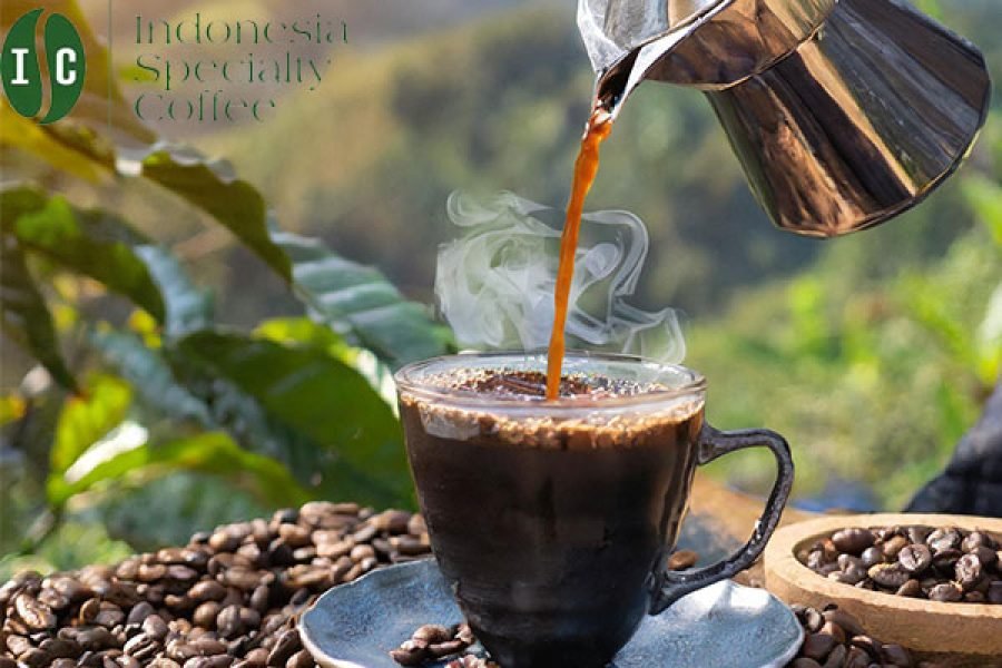 image of Indonesian coffee brewing